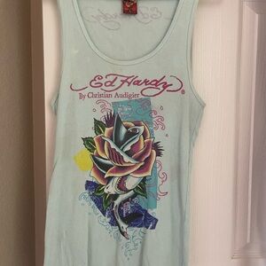 Ed Hardy Graphic Tank Top